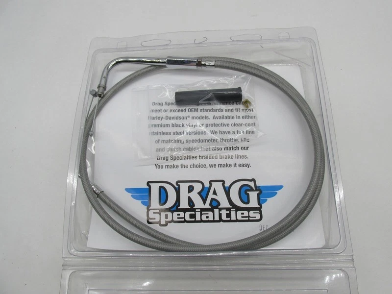 Drag Specialties NOS Harley Davidson Braided Throttle Cable 41" 0650-0300 - Image 2 of 4