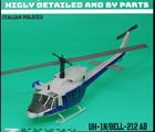 1:18 ab212 utility Helicopter kit polizia italia