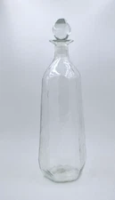 Vintage Blenko Glass Decanter - Design #8132L - "Facet" Specialty Line