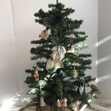 Lot 8: Shih Tzu Dog Christmas Ornaments Varying Sizes  Media see description 