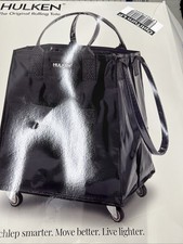 HULKEN Original Rolling Tote Bag Medium Black