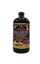 Purple Sea Moss  Burdock Bitter By Essential Palace 5 in 1, 16 oz,
