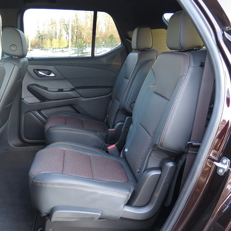 CUBIERTAS DE CUERO PARA AUTO PERSONALIZADAS MOTOPTES 7-8 ASIENTOS PARA CHEVROLET TRAVERSE 2009-2025 Foto 2 de 4