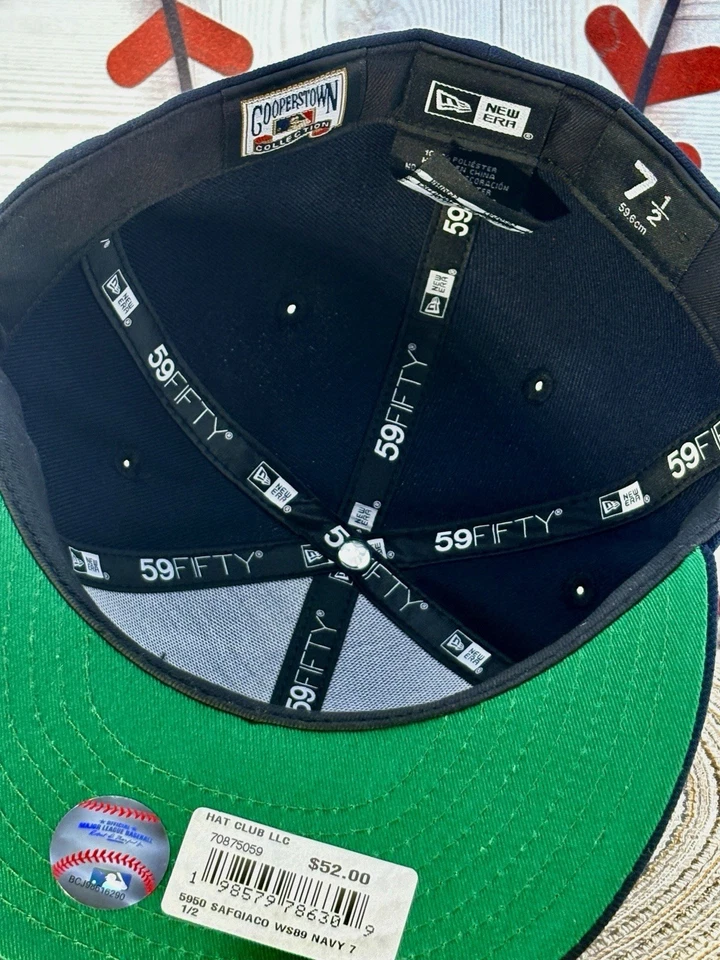 Sombrero Club Deep Ocean Gold 1989 WS verde UV 59FIFTY 7 1/2 de los Gigantes de San Francisco Foto 3 de 4