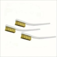 Small Brass Wire Brush Handcraft DIY Jewellery Metal Surface Cleaning Tool 3pcs