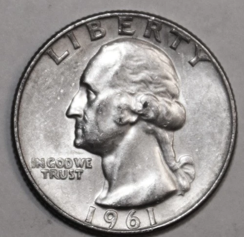 1961-D Washington Quarter - 90% Silver - Extra Fine - #1070EA