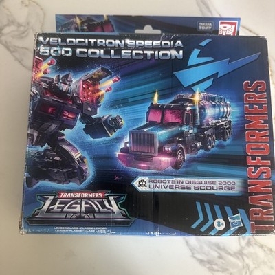 Transformers: Legacy Leader Class Scourge Velocitron Speedia 500 Damaged Box New