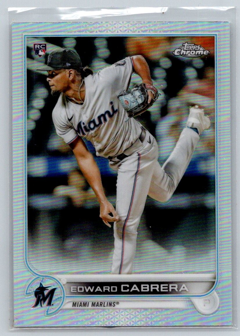 2022 Topps Chrome Sonic #64 Edward Cabrera Refractor