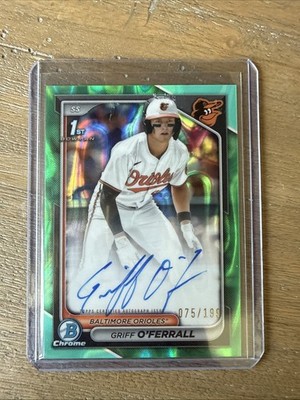 2024 Bowman Draft Chrome Auto  Griff O'Ferrall #CPA-GO Aqua Lava /199