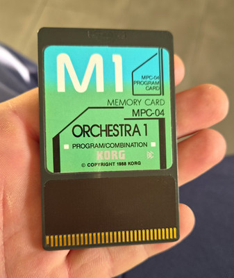 Korg M1 Memory Card MPC-04 Orchestral 1 Program Card für Korg
