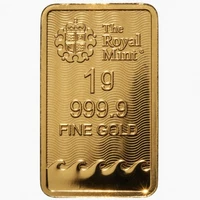 1 Gram 9999 Gold Royal Mint Britannia Minted Tablet Ingot Bar Sealed & Certified