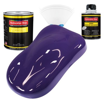 Restoration Shop Mystical Purple Acrylic Enamel Quart Kit, Auto Paint