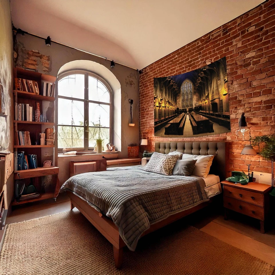 Banner de pared con telón de fondo del Gran Salón de Hogwarts Harry Potter Journals, grande... Foto 2 de 4