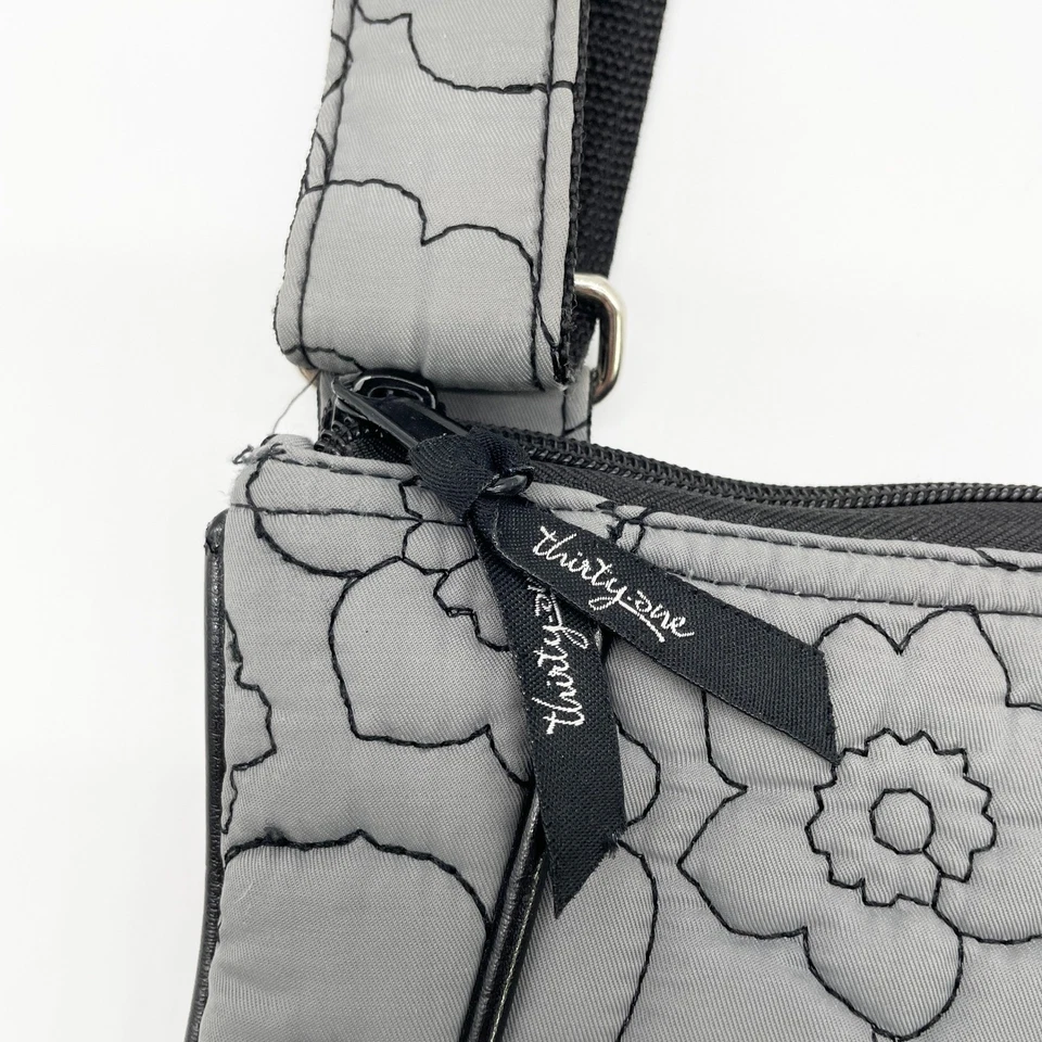 Bolso Bandolera Thirty-One Mujer Amapola Acolchado Floral Viaje Diario Cottagecore Foto 4 de 4