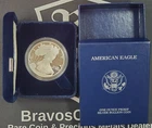DEEP CAMEO 2002 US Proof Silver Eagle - 1 oz .999 Fine Silver Coin BOX w/ NO COA
