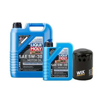 6L Liqui Moly Longtime High Tech 5W-30 Wix Oil Change Kit for Jaguar XJ8 V8 4.2L