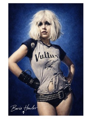 Boris Howler Debbie Harry BLONDIE 8.5X11 Art Print SIGNED PUNK ROCK 80s