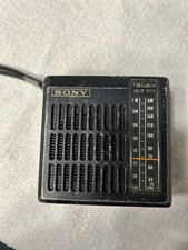 Vintage Sony TFM-3900W AM/FM Weather Solid State Pocket Radio Headphone Jack.  N1