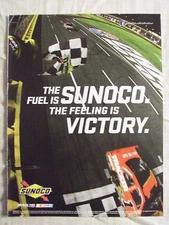 2011 Magazine Advertisement Page Featuring Sunoco Fuel McMurray's Charlotte Win
