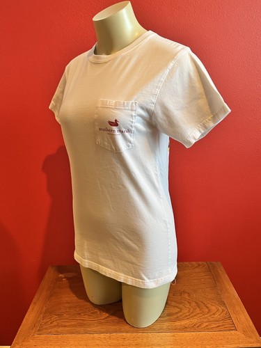 Southern Marsh Collection Women's Small White 100% Cotton T-Shirt FoxHunt - Picture 5 of 10