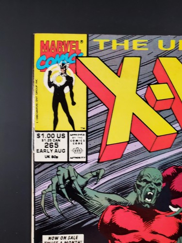 The Uncanny X-Men #265 Direct Edition Marvel Comics 1990 - Foto 3 di 13
