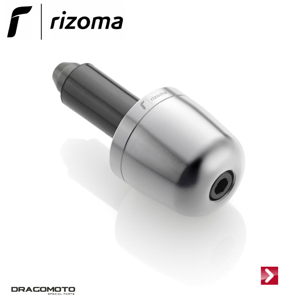 Embout de guidon RIZOMA MA303A argent pour customiser le guidon Vespa GTS 150 2017