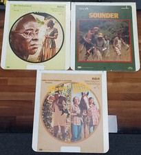 Lot of 3 CED Selectavision Movies RCA Paramount Video Disc