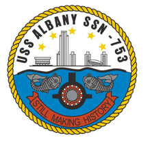 7" USS ALBANY SSN-753 MILITARY STICKER DECAL USA MADE