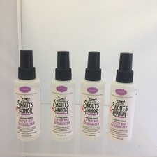 4 x Skout's Honor Natural Litter Box Deodorizer 4oz Professional Strength