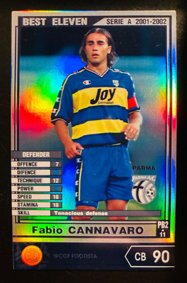 2019 Panini Footista 01-02 WCCF Best Eleven PE02 Fabio Cannavaro