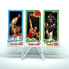 1980-81 Topps Scoring Leader Reggie Theus  Reggie King 128 & Gus Williams 233