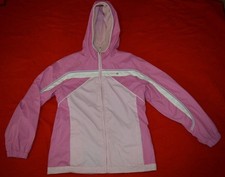 Free Country Girl Pink Hooded Reversible Winter Fleece Jacket Size L