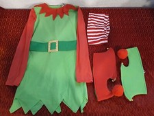 ELF CHRISTMAS / HALLOWEEN COSTUME - L CHILD / XS ADULT - NEW - SANTAS HELPER