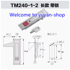 1PCS NEW FOR RV Electric Cabinet Lock RV-0240-2 with Lock cylinder   T9459 YS