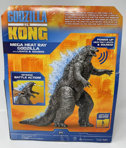 Godzilla Vs Kong Mega Heat Ray Godzilla Action Figure 13 Inch Lights Sounds Toy - Picture 8 of 20