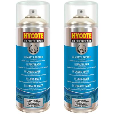 Hycote Mattlack schnelltrocknend Aerosol Sprühfarbe 400 ml perfektes Finish