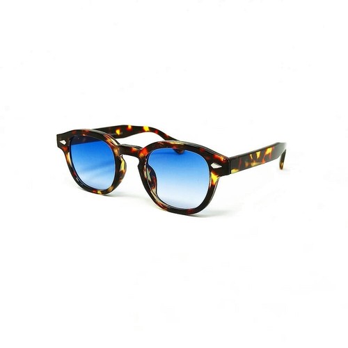 Occhiali da sole Johnny Depp uomo donna havana lenti blu sfumato FP Flav 2s  | eBay