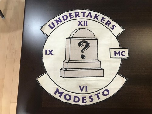 Vintage UNDERTAKERS 🪦 MODESTO motorcyle club gang PATCH
