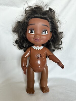 Disney Baby Toddler Moana 12” Doll Talking Giggling Articulated