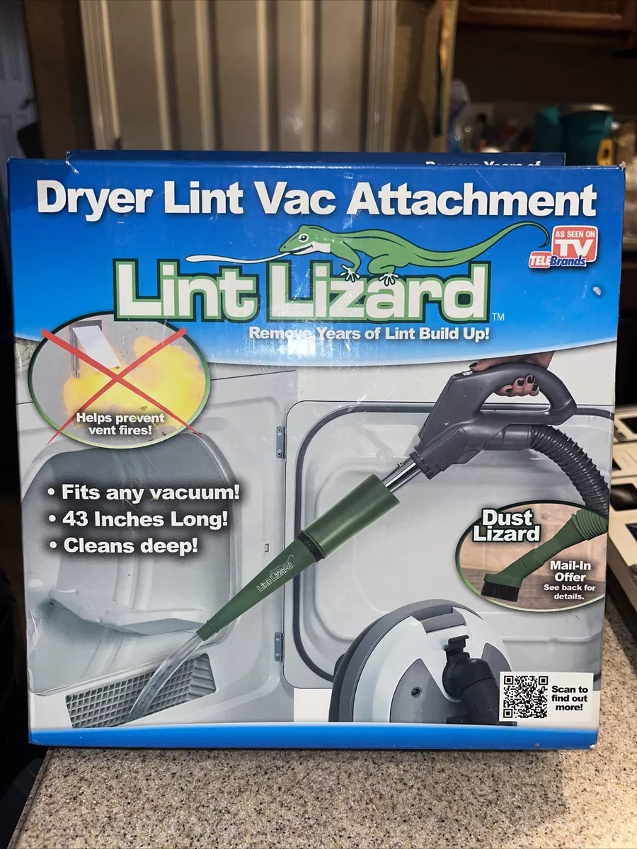Dryer lint store vacuum attachment