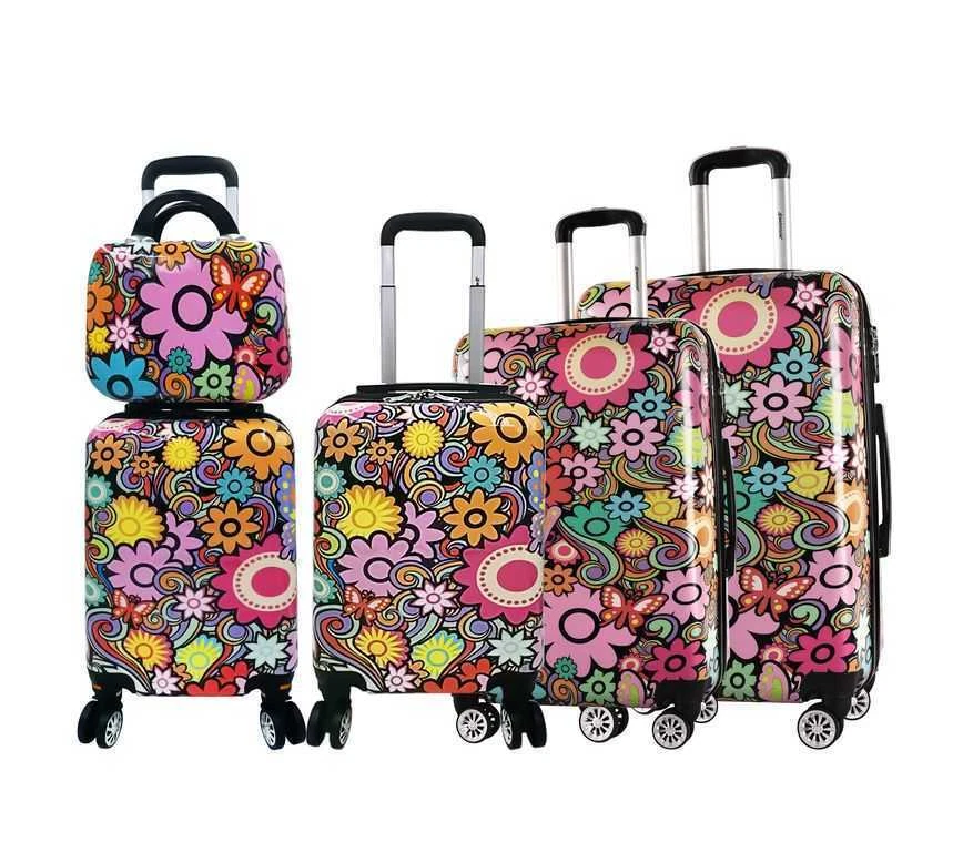Floral hand outlet luggage