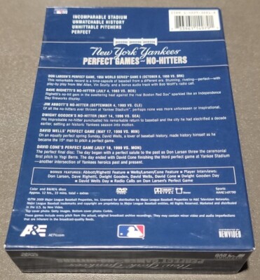 Perfect Games No-Hitters: New York Yankees (DVD, 2009