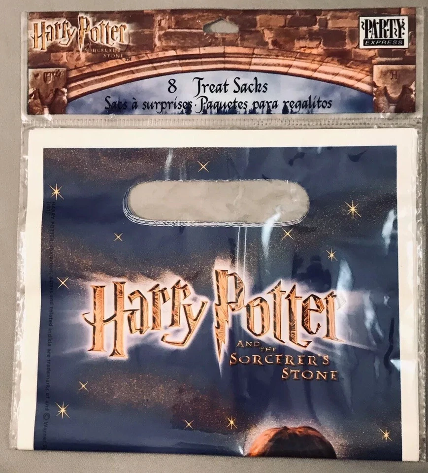 Sacos de festa Harry Potter & the Sorcerer’s Stone (8) 2001 frete grátis. - Imagem 2 de 4