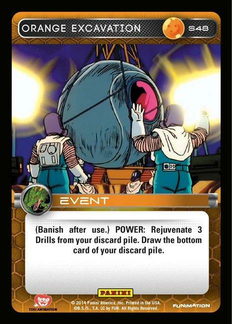 DBZ Dragon Ball Z TCG Card Panini Premiere S48 Orange