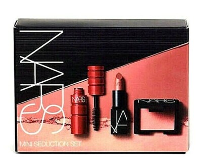 NEW NARS 3pc Mini Seduction Set - Lipstick, Orgasm Blush, Black Mascara $45 