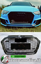 GRIGLIA CALANDRA MASCHERINA NERA AUDI A3 8V 16-20 SLINE SPORTBACK S3 RS3 LOOK