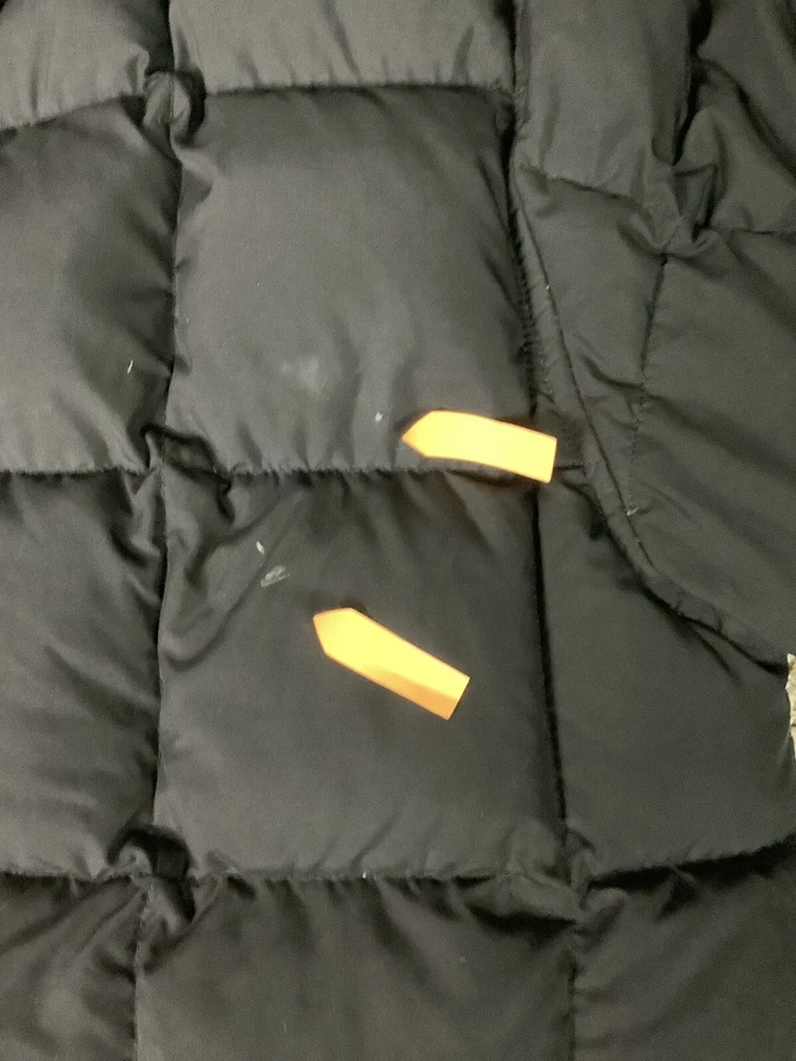 Abrigo largo negro relleno de plumón LANDS' END - talla L 14-16 regular Foto 4 de 4