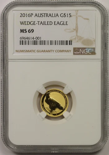 2016 P Australia Wedge-Tailed Eagle Gold $15 MS 69 NGC