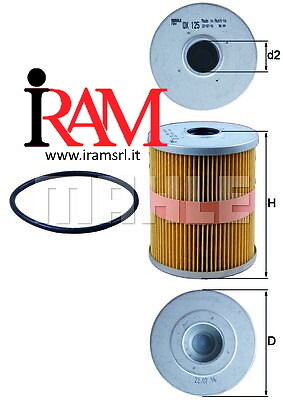 *FILTRO OLIO KNECHT - OX 125D -