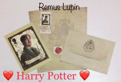Remus Lupine - Harry Potter Royal Mail Briefmarke, Karte, Schreibpapier & Umschlag